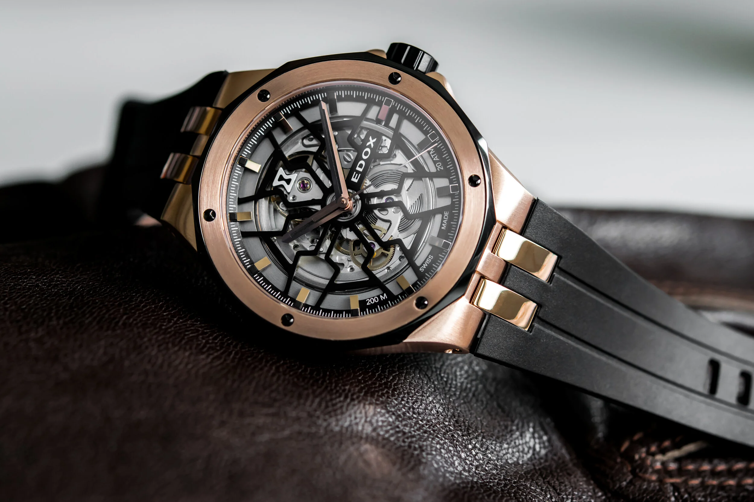Edox sales skeleton watch
